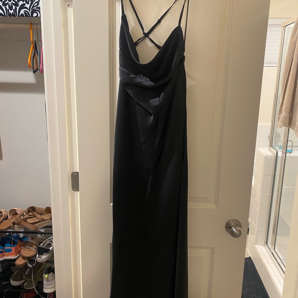 VICI Black Satin Dress - Picture 4 of 5